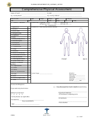 DJJ Form HS007 Comprehensive Physical Assessment - Florida