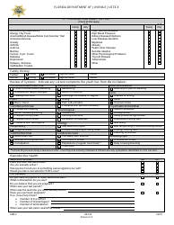 DJJ Form HS014 Health-Related History Form - Florida, Page 2