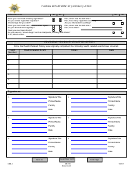 DJJ Form HS014 Health-Related History Form - Florida, Page 3