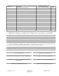 DJJ Form MHSA016 Individualized Mental Health/Substance Abuse Treatment Plan - Sample - Florida, Page 2