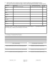 DJJ Form MHSA017 Individualized Mental Health/Substance Abuse Treatment Plan Review - Sample - Florida, Page 2