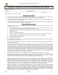 Document preview: DJJ Form HS057 Limited Consent for Evaluation and Treatment - Florida