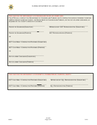 DJJ Form HS057 Limited Consent for Evaluation and Treatment - Florida, Page 3