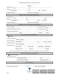 DJJ Form HS023 Personal and Health-Related Information - Florida, Page 2