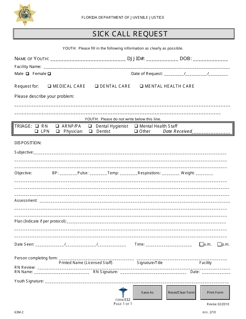 DJJ Form HS032 Fill Out Sign Online And Download Fillable PDF Florida Templateroller