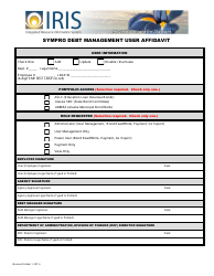 Sympro Debt Management User Affidavit Form - Alaska, Page 3