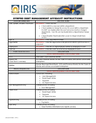 Document preview: Sympro Debt Management User Affidavit Form - Alaska