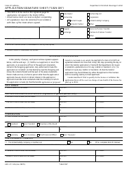 Form ABC-211-SIG Application Signature Sheet (&quot;sign on&quot;) - California