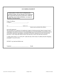 Form TM108 Assignment of Trademark or Service Mark - California, Page 2
