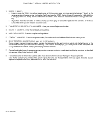 DTSC Form 1299 Consolidated Transporter Notification - California, Page 2