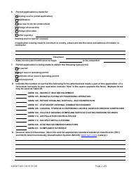 ADEM Form 103 Construction/Operating Permit Application Facility Identification Form - Alabama, Page 3