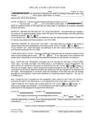 Document preview: DEP Form 18-21.900(2) Special Event Certification - Florida