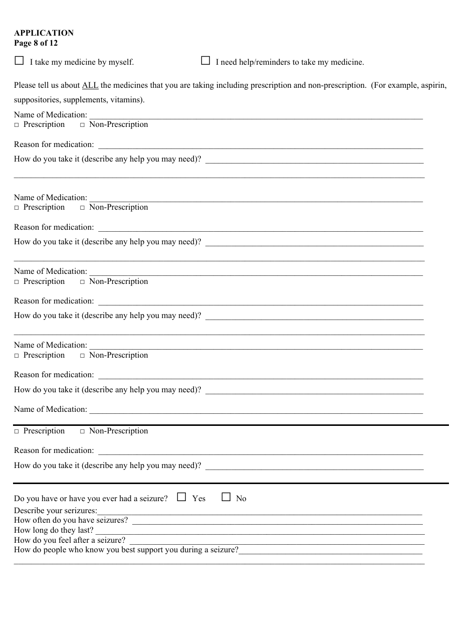 Form 09 / ADMIN Application for Services - Delaware, Page 10