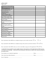 Form 09/ADMIN Application for Services - Delaware, Page 13