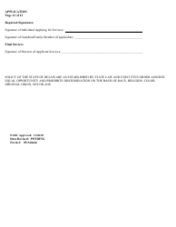 Form 09/ADMIN Application for Services - Delaware, Page 14