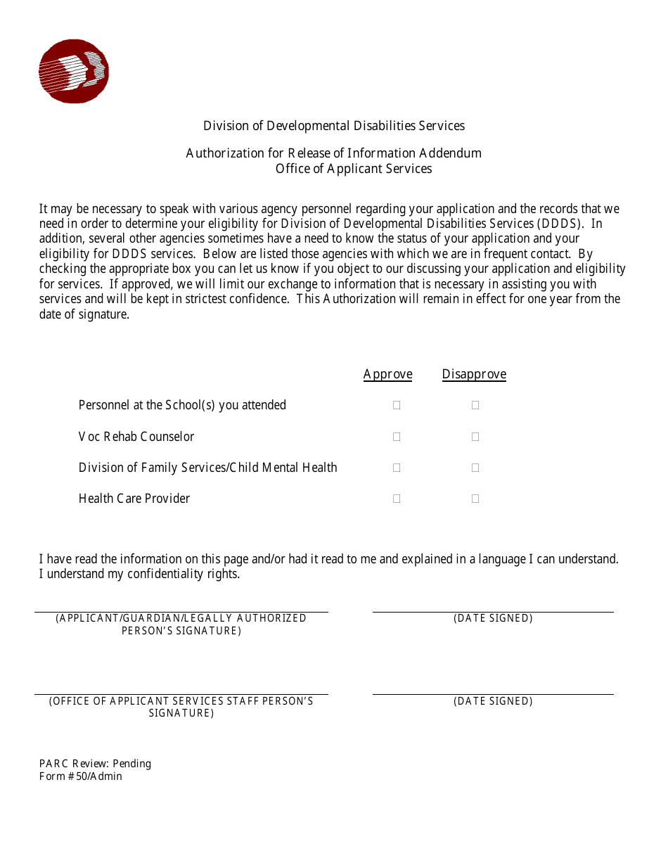 Form 09 / ADMIN Application for Services - Delaware, Page 16