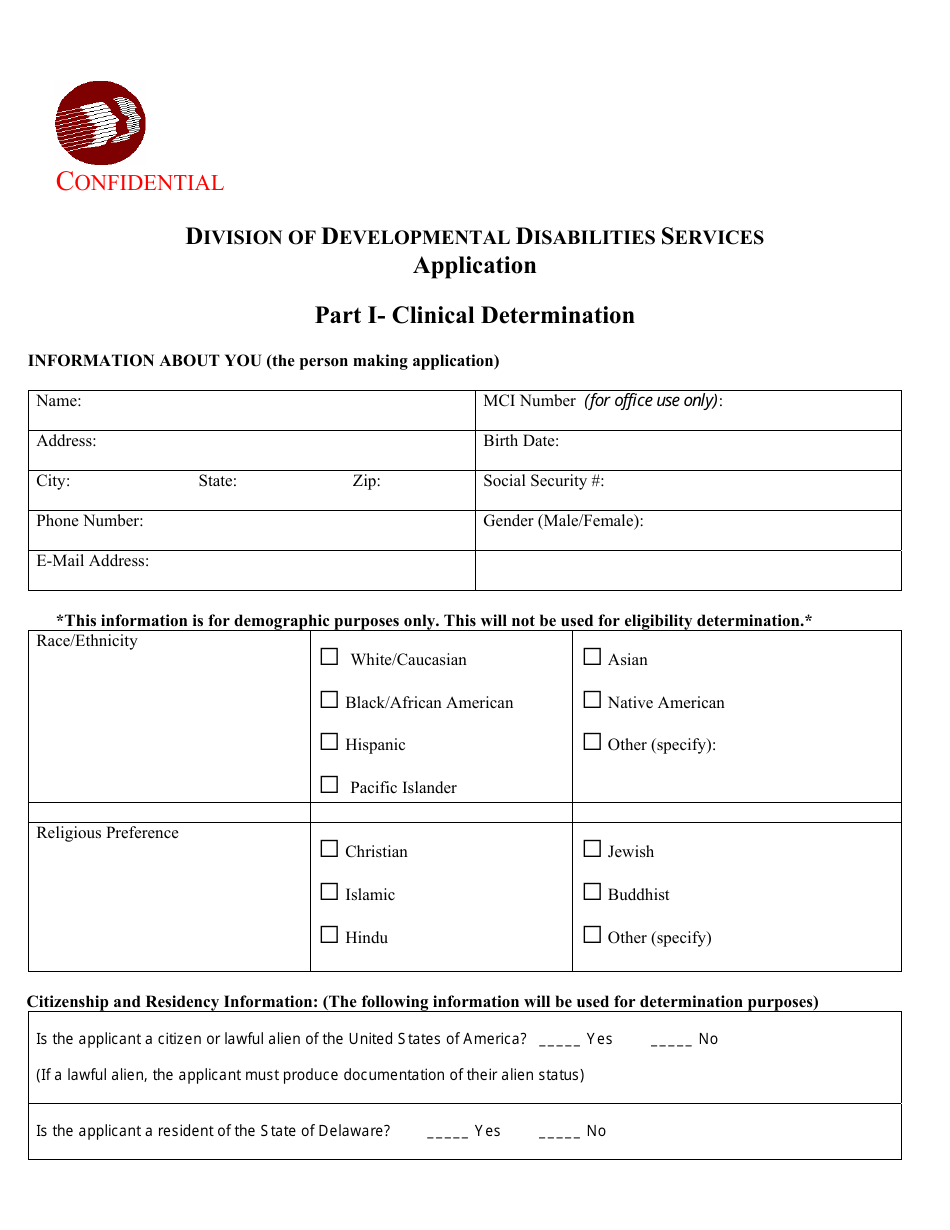 Form 09 / ADMIN Application for Services - Delaware, Page 3
