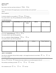 Form 09/ADMIN Application for Services - Delaware, Page 5
