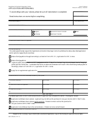 Document preview: Form ABC-209 Application Withdrawal - California