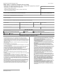 Document preview: Form ABC-248 Wine Direct Shipper Permit Application - California