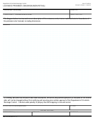 Document preview: Form ABC-257-NR Licensed Premises Diagram (Non-retail) - California
