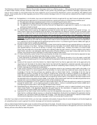 Form ABC-275 Declaration and Request for Interim Retail Permit - California