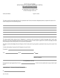 Form ABC-275 Declaration and Request for Interim Retail Permit - California, Page 2