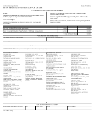 Document preview: Form ABC-288-K Beer Keg Registration Supply Order - California