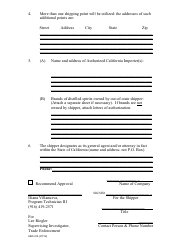 Form ABC-414 Out-of-State Distilled Spirits Shipper&#039;s Agreement - California, Page 2