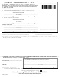 Document preview: Form CR2E093 Judgment Lien Correction Statement - Florida