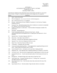 Document preview: DJJ Form DFS-AA-13 Appendix A Authorization to Incur Travel Expense - Florida