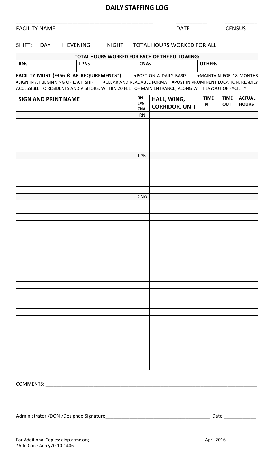 arkansas-daily-staffing-log-fill-out-sign-online-and-download-pdf