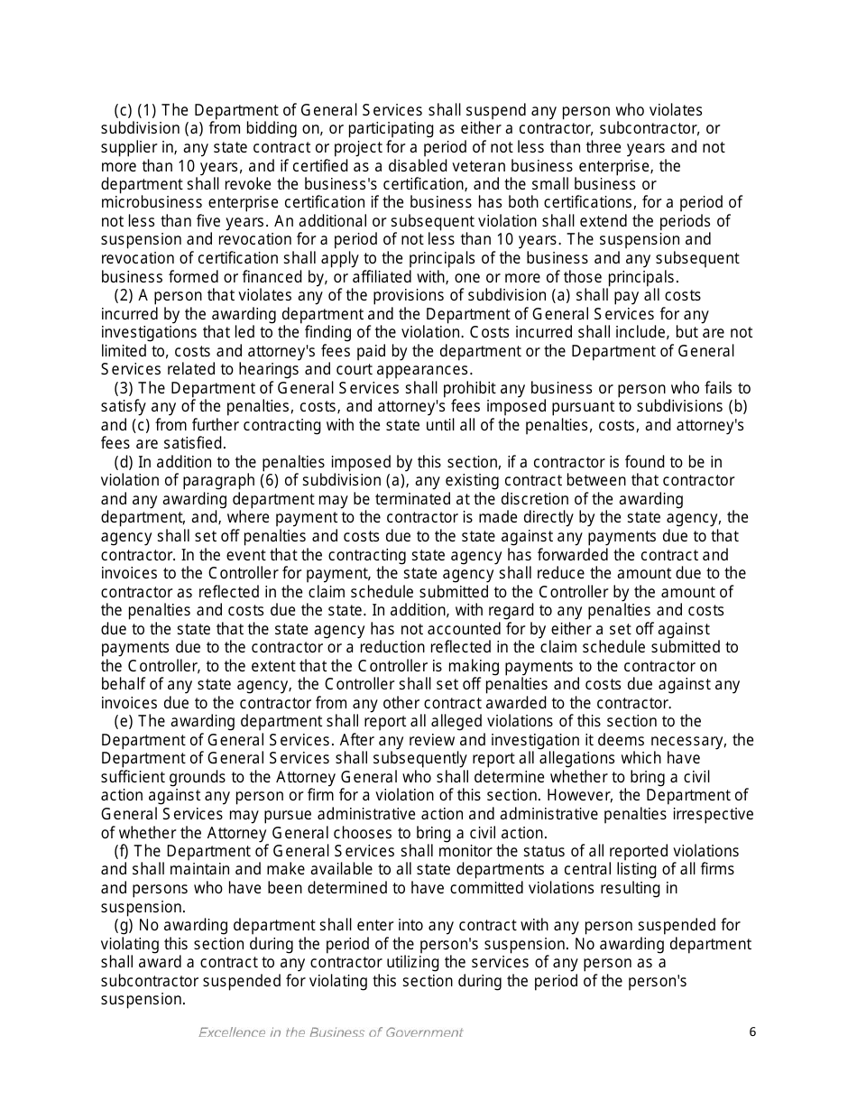 Notice of Appeal - Disabled Veteran Business Enterprise - California, Page 6