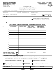 Document preview: Form JD-CV-20 Proceedings for Enforcement of Municipal Regulations and Ordinances (Including Parking) - Connecticut
