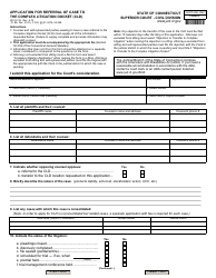 Document preview: Form JD-CV-39 Application for Referral of Case to the Complex Litigation Docket (Cld) - Connecticut