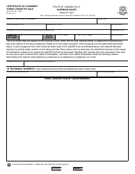 Form JD-CV-46 Certificate of Judgment, Foreclosure by Sale - Connecticut