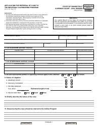 Form JD-CV-132 Application for Referral of Case to the Individual Calendaring Program - Connecticut