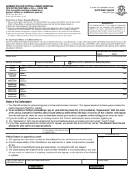Document preview: Form JD-CV-138 Administrative Appeal Under General Statutes Section 4-183 '" Citation - Connecticut