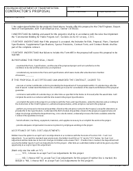 CDOT Form 85 Contractor&#039;s Proposal - Colorado