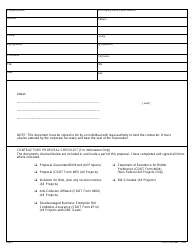 CDOT Form 85 Contractor&#039;s Proposal - Colorado, Page 2