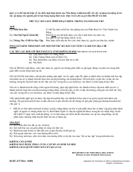 DLSE Form 277 &quot;Application for Permission to Work in the Entertainment Industry&quot; - California (English/Vietnamese), Page 3