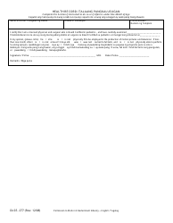 DLSE Form 277 Application for Permission to Work in the Entertainment Industry - California (English/Tagalog), Page 2