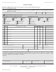 Document preview: Form PM357 Chdp Referral - California