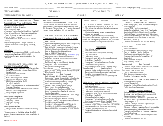 Document preview: Personnel Action Request (Par) Checklist - Florida
