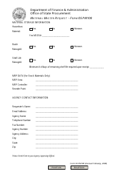 Form OSPM100 Material Master Request - Arkansas, Page 2