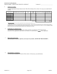Form PCS-1 Professional Consultant Services Contract - Arkansas, Page 2