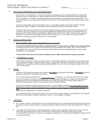 Form PCS-1 Professional Consultant Services Contract - Arkansas, Page 4
