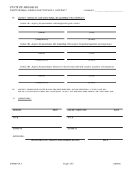 Form PCS-1 Professional Consultant Services Contract - Arkansas, Page 5