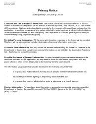 Form BOF037 Doj Certified Instructor Application - Firearm Safety Certificate Program - California, Page 2