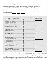Document preview: Required Confidential Information Form - Lime Vendors License - Arkansas